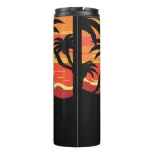 Individuelle Name & Location Tropical Beach tumble Thermosbecher (Rückseite)