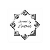 Individuelle Name-Logo Gummistempel (Prägung)