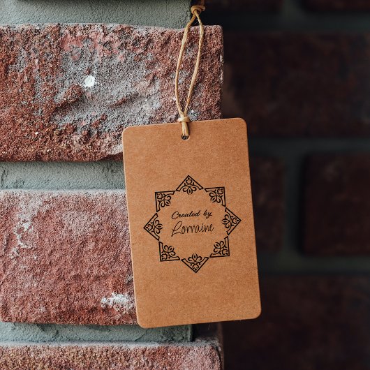 Individuelle Name-Logo Gummistempel