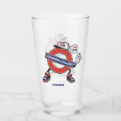 Individuelle Name London Anruf Glas (Rückseite)