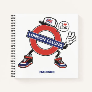 Individuelle Name London Anruf Notizblock