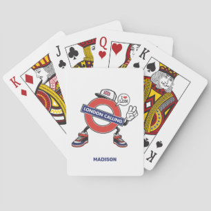 Individuelle Name London Anruf Spielkarten