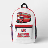 Individuelle Name London England Bedruckter Rucksack (Vorderseite)