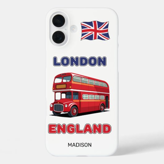 Individuelle Name London England Case-Mate iPhone Hülle (Rückseite)