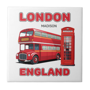 Individuelle Name London England Fliese