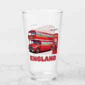 Individuelle Name London England Glas (Vorderseite)