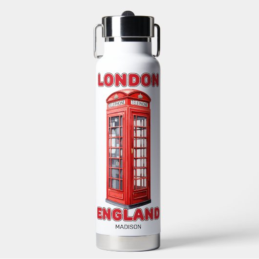 Individuelle Name London England Trinkflasche (Vorderseite)