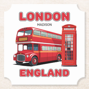 Individuelle Name London England Untersetzer