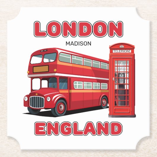 Individuelle Name London England Untersetzer (Vorderseite)