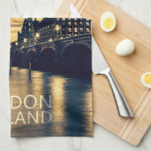 Individuelle Name London Geschirrtuch (Viertel Falte)