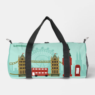 Individuelle Name London Illustration Duffle Bag