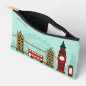 Individuelle Name London Illustration Zubehörtasche (Offen)