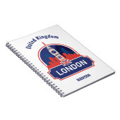 Individuelle Name London Notizblock (Rechte Seite)
