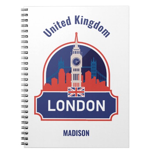 Individuelle Name London Notizblock (Vorderseite)
