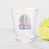 Individuelle Name London Schnapsglas (Rückseite)