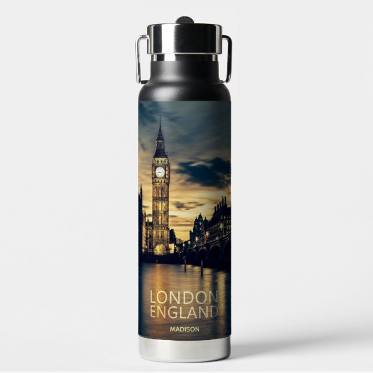 Individuelle Name London Trinkflasche (Vorderseite)