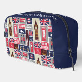 Individuelle Name London UK Icons Waschbeutel (Rechte Ecke)