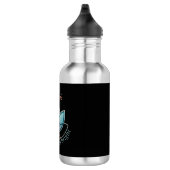 Individuelle Name Lotus - [NAME] Shines hell Edelstahlflasche (Rechts)