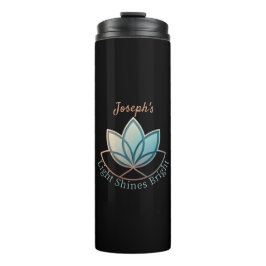 Individuelle Name Lotus - [NAME] Shines hell Thermosbecher