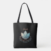 Individuelle Name Lotus Tasche - [NAME] Shines hel (Rückseite)