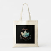 Individuelle Name Lotus Tote Beutel - [NAME] Shine Tragetasche (Rückseite)