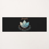 Individuelle Name Lotus Yoga Mat- [NAME] Shines he Yogamatte (Rückseite (Horizontal))