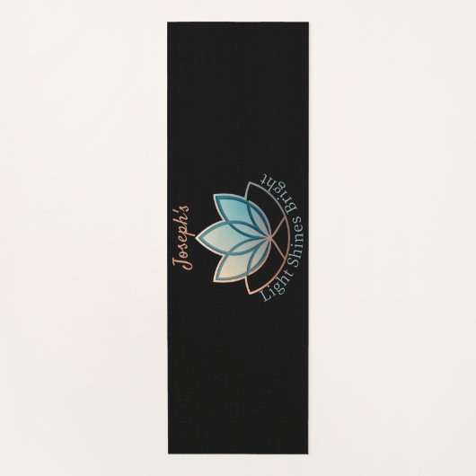 Individuelle Name Lotus Yoga Mat- [NAME] Shines he Yogamatte (Vorderseite)