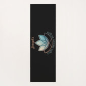Individuelle Name Lotus Yoga Mat- [NAME] Shines he Yogamatte (Rückseite)