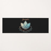 Individuelle Name Lotus Yoga Mat- [NAME] Shines he Yogamatte (Vorderseite (Horizontal))