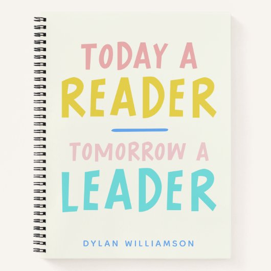 Individuelle Name "Lover Kids Teacher Reading Quot Notizblock (Vorderseite)