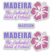 Individuelle Name Madeira Aufkleber (Vorderseite)