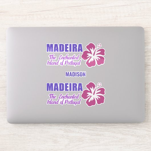 Individuelle Name Madeira Aufkleber (Computer)