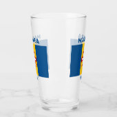 Individuelle Name Madeira Flag Glas (Links)