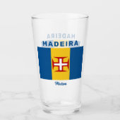 Individuelle Name Madeira Flag Glas (Vorderseite)