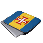 Individuelle Name Madeira Flag Laptopschutzhülle (Vorne Knopf)