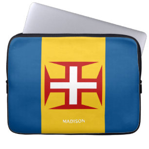 Individuelle Name Madeira Flag Laptopschutzhülle
