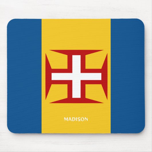 Individuelle Name Madeira Flag Mousepad (Vorne)