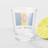 Individuelle Name Madeira Flag Schnapsglas (Rückseite)