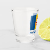 Individuelle Name Madeira Flag Schnapsglas (Links)