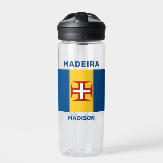 Individuelle Name Madeira Flag Trinkflasche (Vorderseite)