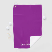 Individuelle Name Magenta Golf Handtuch (Insitu)