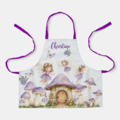 Individuelle Name Magic Fairies Lila Garden Schürze (Vorderseite)