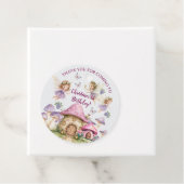 Individuelle Name Magic Fairies Rosa Pilze Geburts Geschenkanhänger (Beispiel)