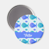 Individuelle Name Magnet (Vorderseite/Rückseite)