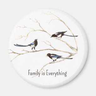 Individuelle Name Magpie Bird Family Magnet