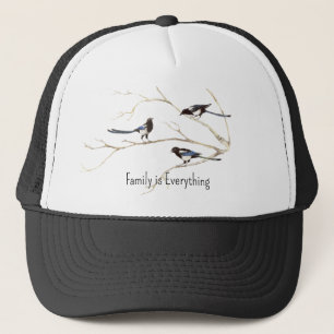 Individuelle Name Magpie Bird Family Truckerkappe