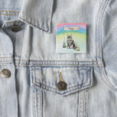 Individuelle Name Maine Coon Cat Pet Button (Beispiel)