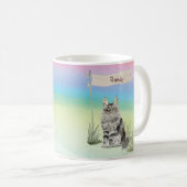 Individuelle Name Maine Coon Cat Pet Kaffeetasse (VorderseiteRechts)