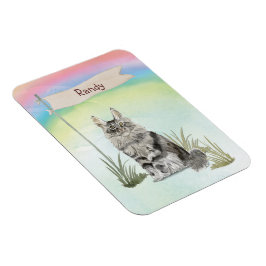 Individuelle Name Maine Coon Cat Pet Magnet