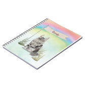 Individuelle Name Maine Coon Cat Pet Notizblock (Linke Seite)